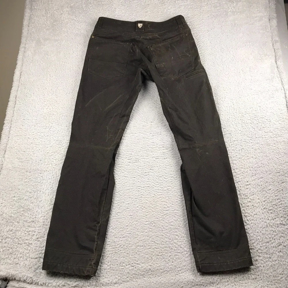 Kuhl Hot Rydr Pants Mens 32x34 Black Vintage Patina Dyed Fleece‎ Lined Gorpcore